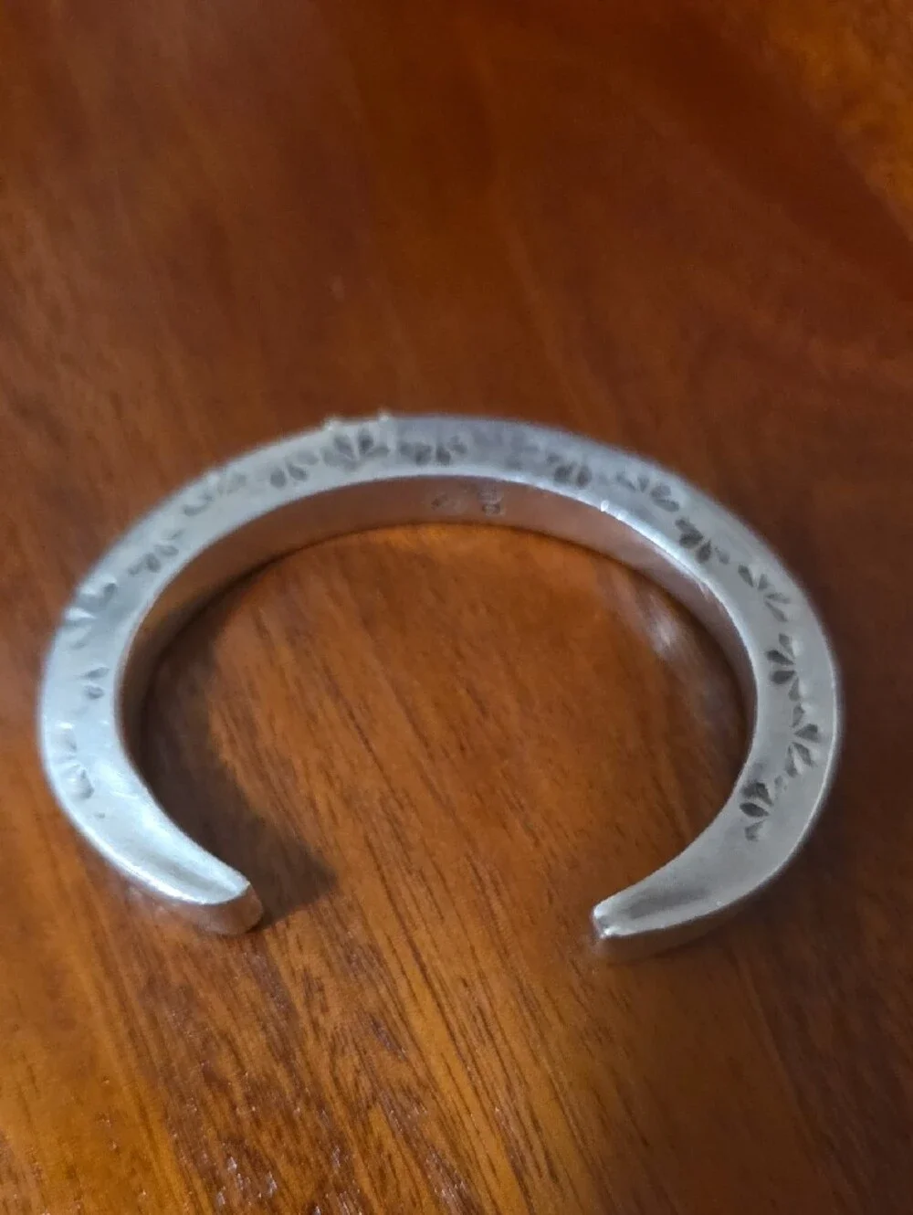 Silver Men’s Open Cuff Bracelet - Minimal Metal Bangle